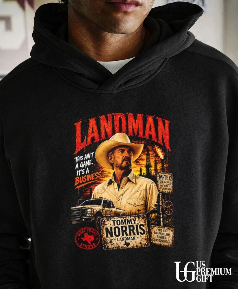 Tommy Norris Billy Bob Thornton Landman graphic shirt