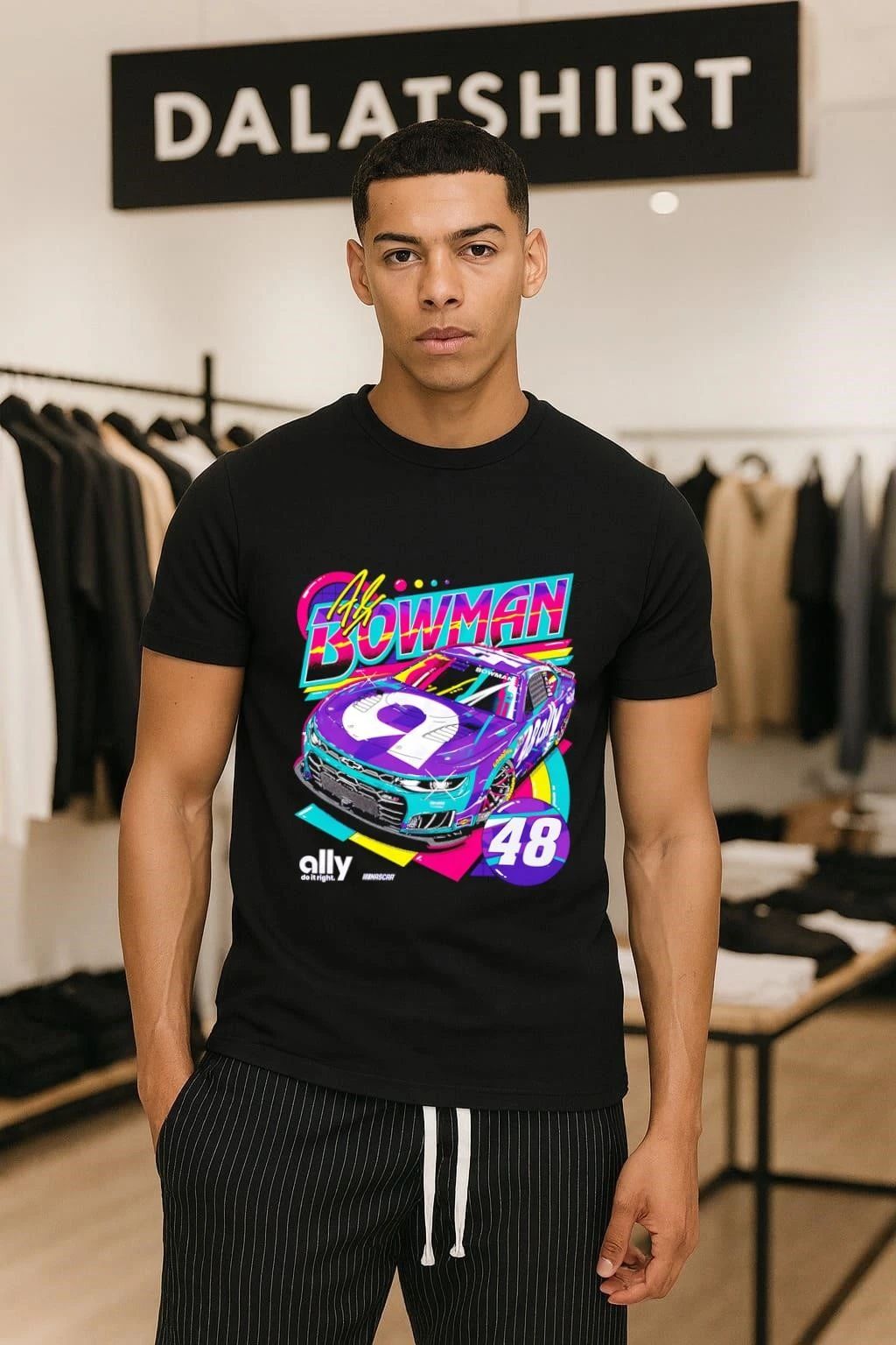 Alex Bowman 48 Ally NASCAR Racing Graphic shirt