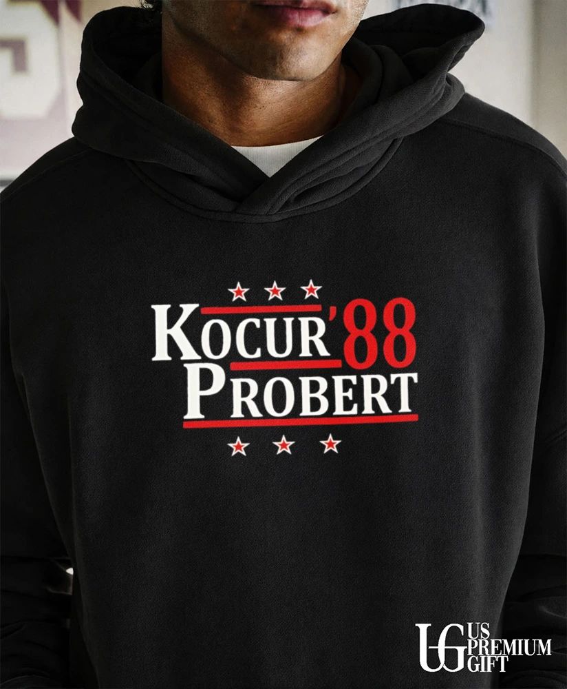 Detroit Red Wings Hockey Players Joey Kocur Bob Probert Kocurs 88 Probert shirt