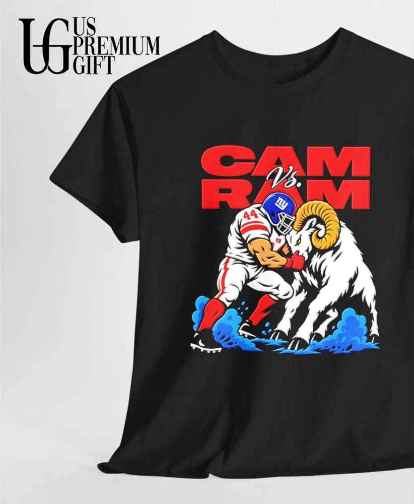 Cam vs Ram New York Giants Football mascot shirt