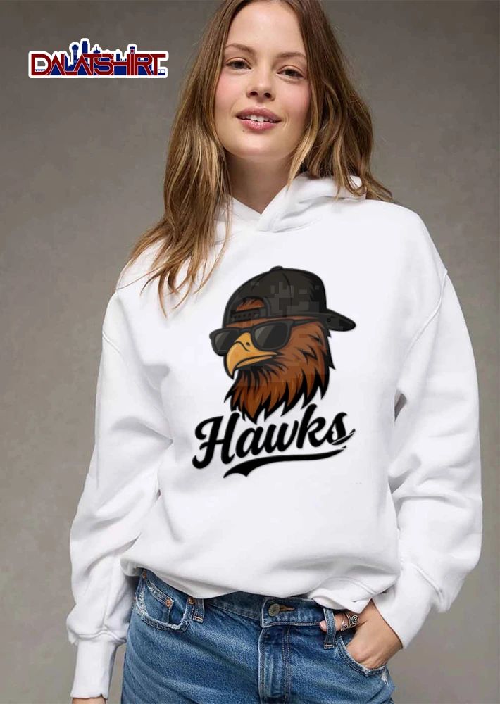Eagle wearing sunglasses baseball cap shirt