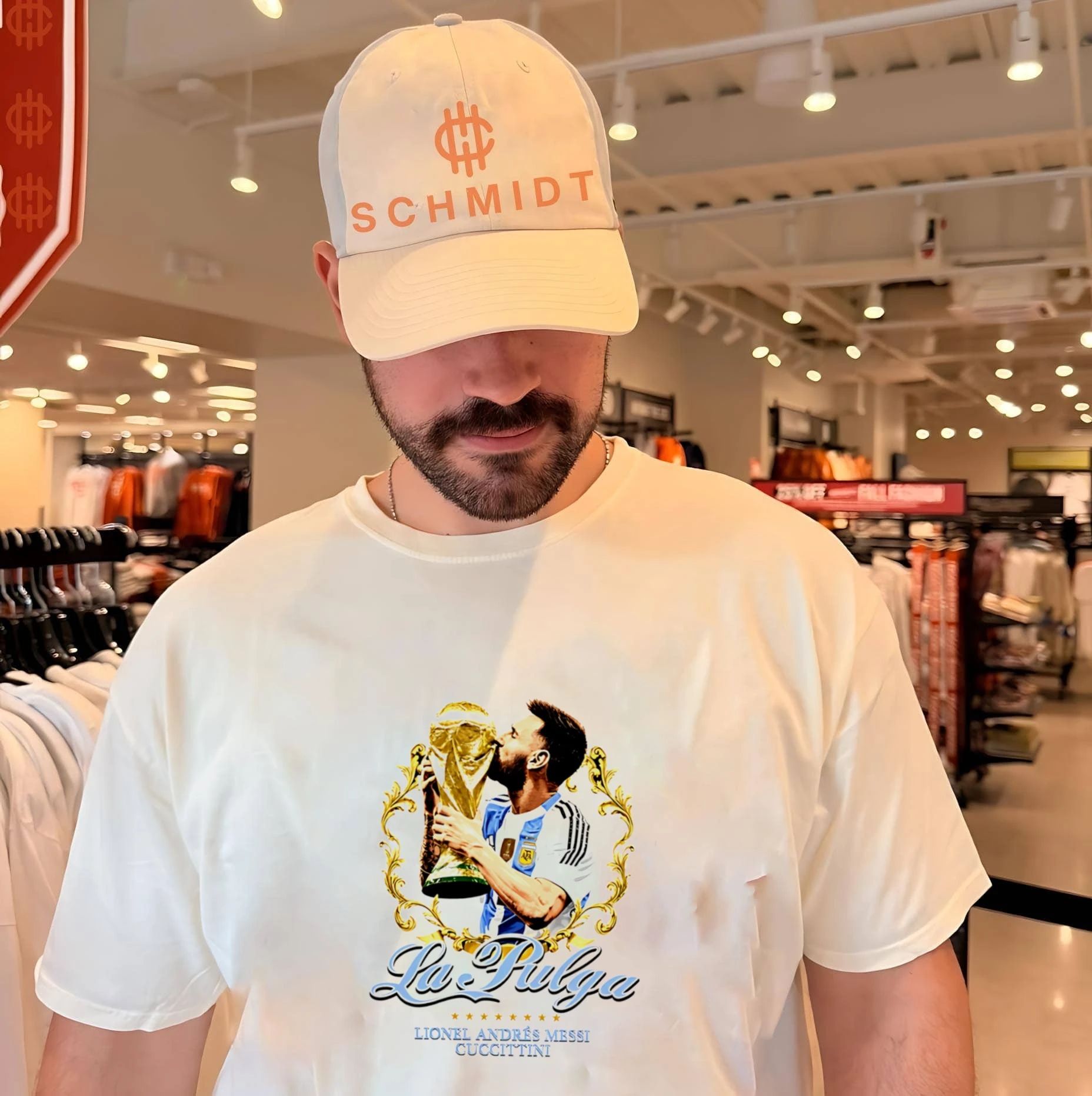 Lionel Andrés Messi Argentina World Cup La Pulga shirt