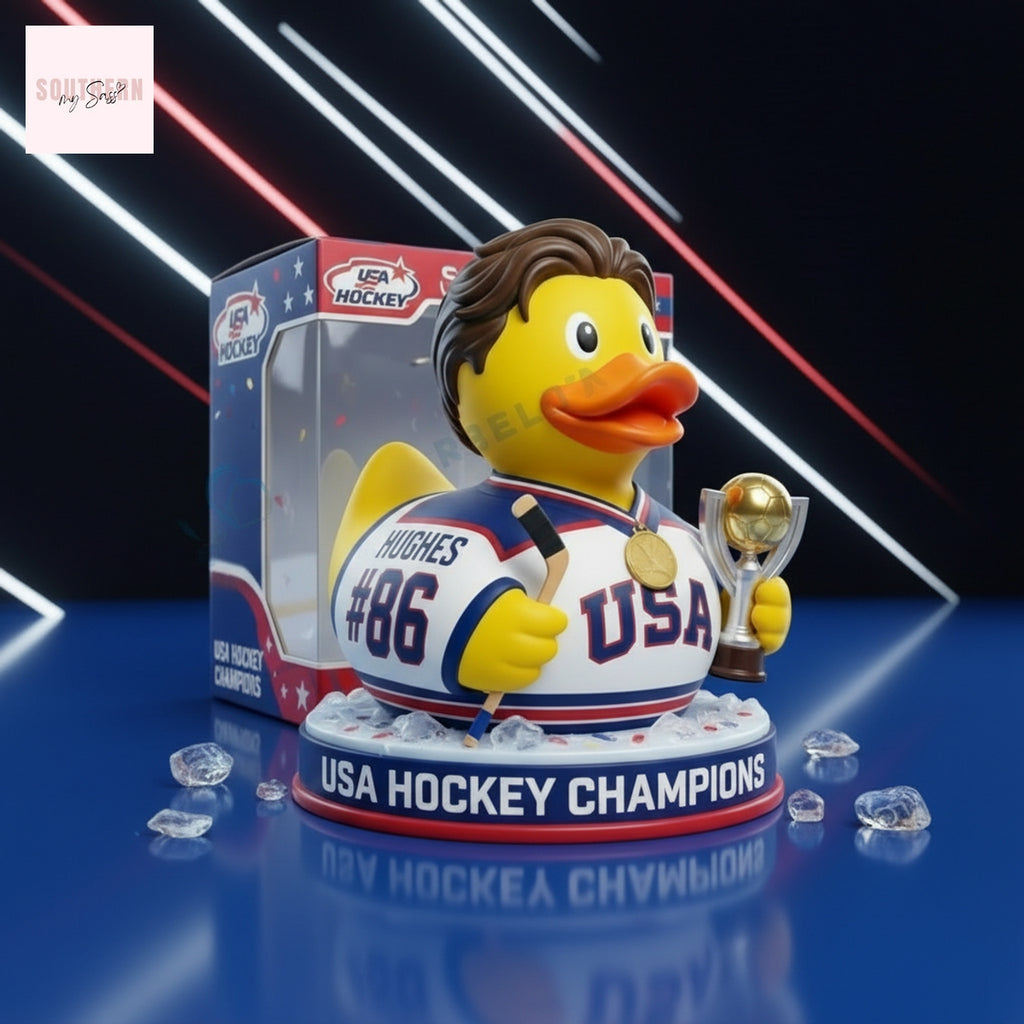 USA Hockey Champions Commemorative Trophy Rubber Duck