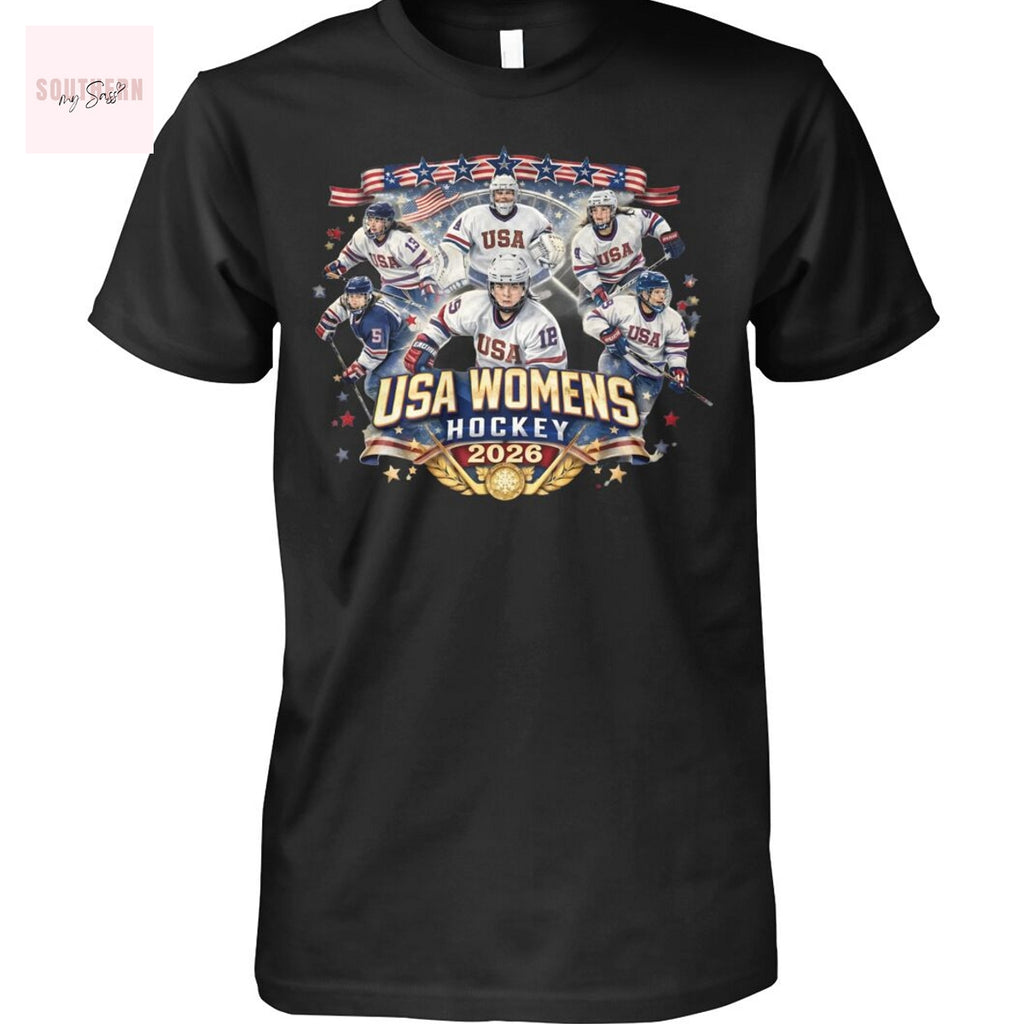 USA Womens Hockey 2026 Champions Unisex T-Shirt