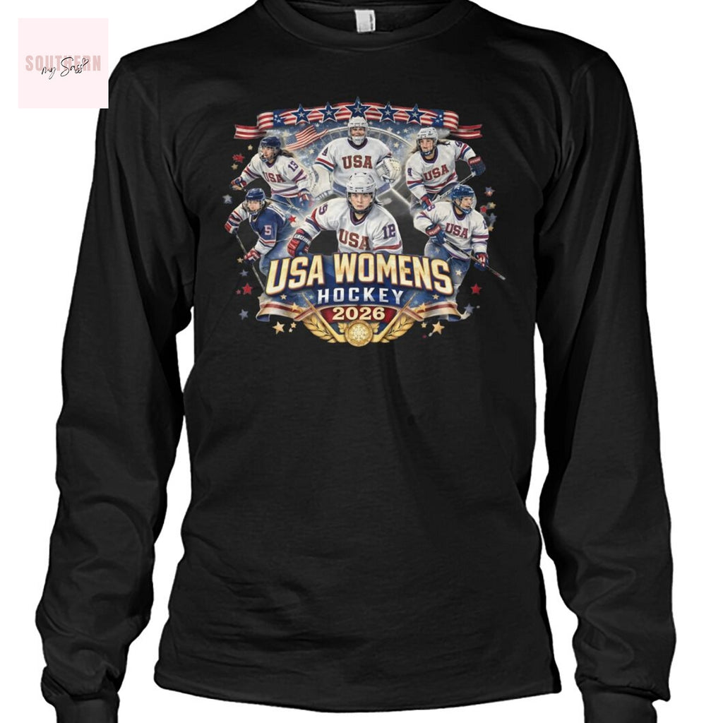 USA Womens Hockey 2026 Champions Unisex T-Shirt
