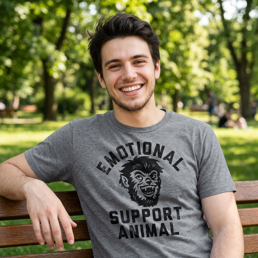 Emotional Support Animal Werewolf Men's T Shirt