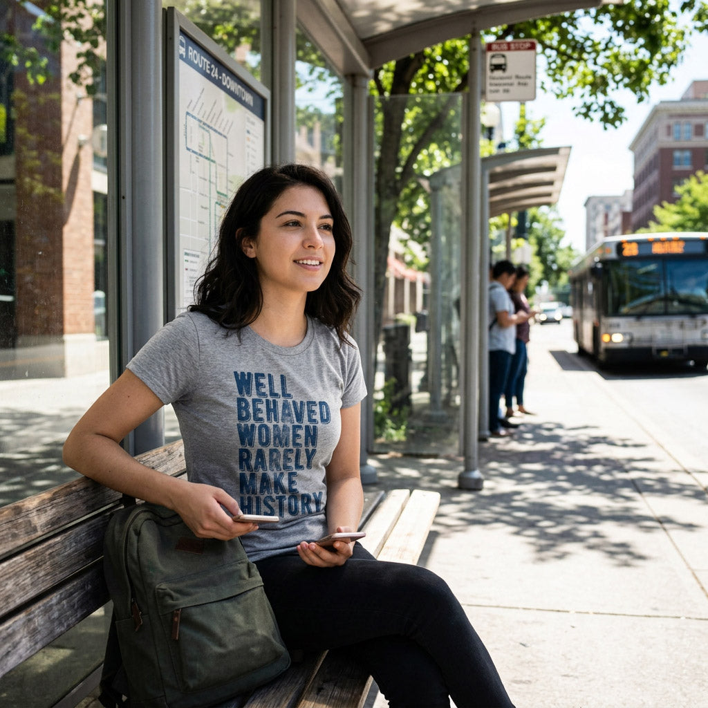 Well Behaved Women Rarely Make History Women's T Shirt