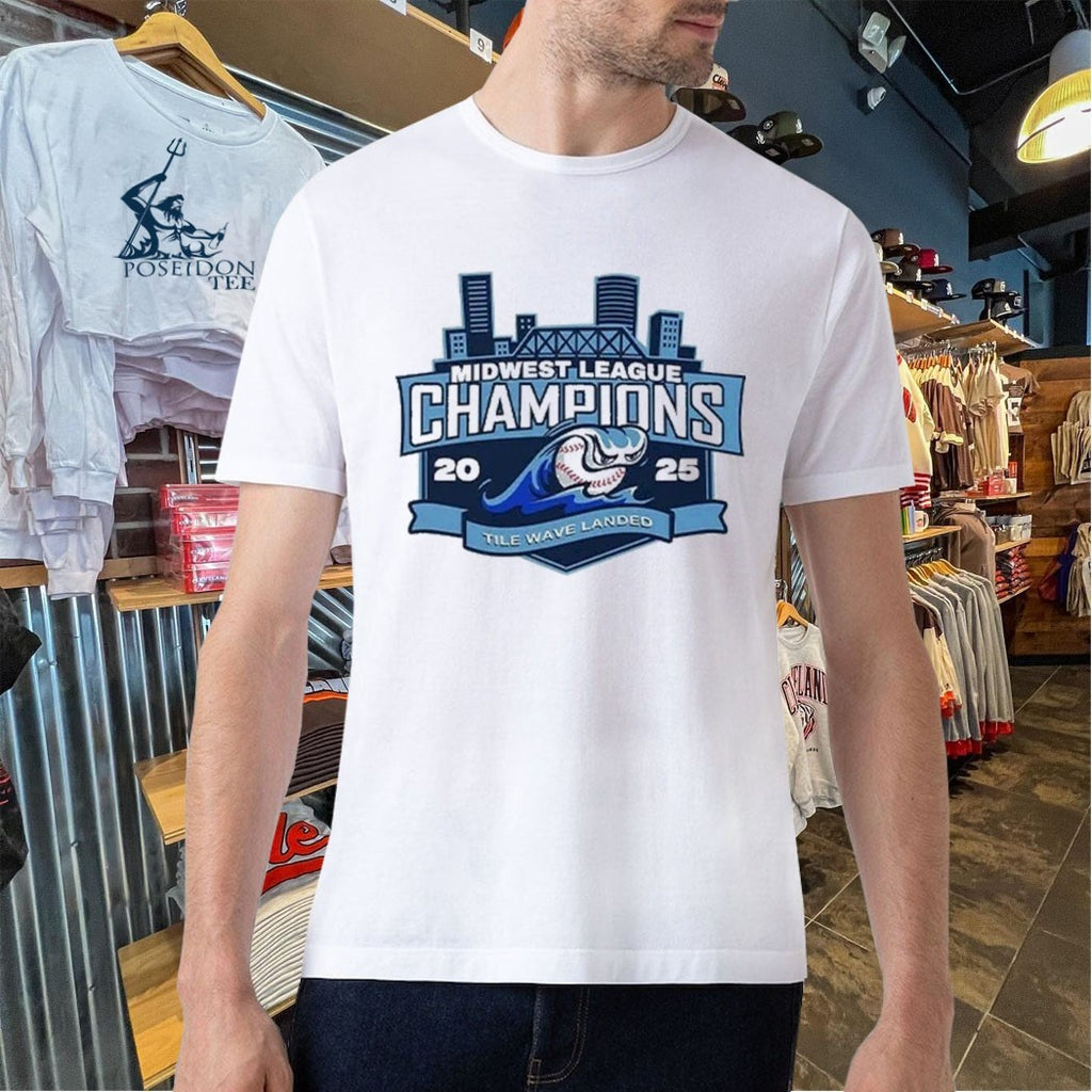 West Michigan Whitecaps Midwest League Champions 2025 Baseball T-shirt
