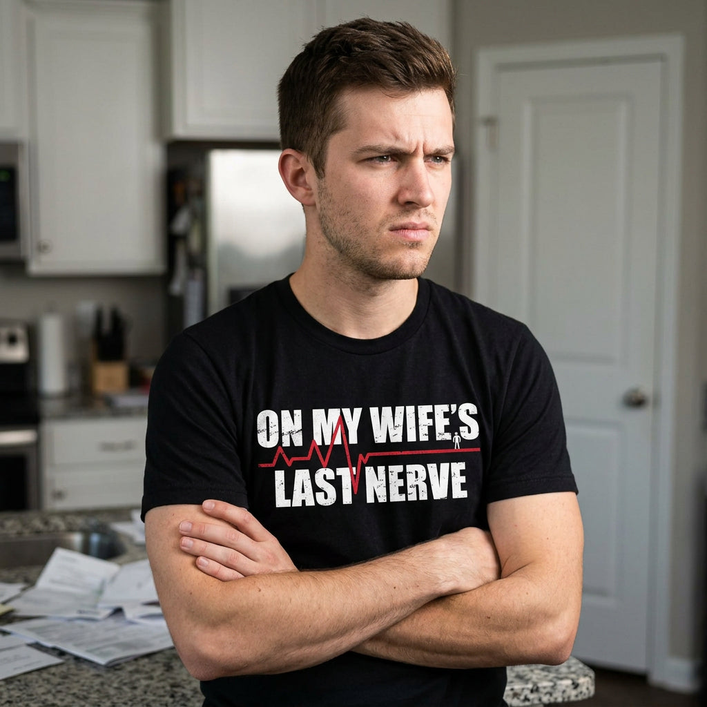 On My Wifes Last Nerve Men's T Shirt