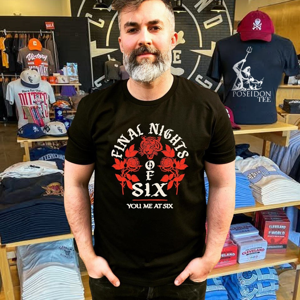 You Me At Six Final Nights Of Six Tour Tiger Rose T-shirt
