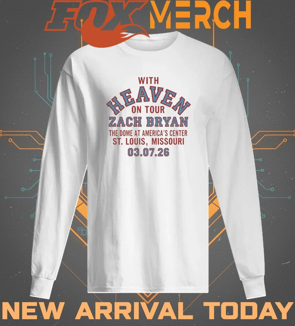 Zach Bryan With Heaven On Tour Mar 7 2026 St Louis t-shirt